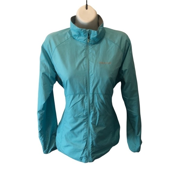 Marmot Lightweight Lined Running Jacket Vented Full Zip Sz. M Blue Outdoors - Picture 1 of 8